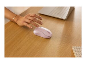 Logitech M240 Silent - Mus - højre- og venstrehåndet - optisk - 3 knapper - trådløs - Bluetooth - rose - Billede 5