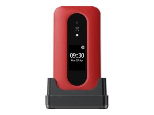 DORO Leva L30 - 4G funktionstelefon - RAM 64 MB / Intern hukommelse 128 MB - microSD slot - LCD display (TFT) - 320 x 240 pixels (60 Hz) - rear camera 2 MP - rød/hvid - Billede 2