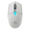 Logitech G G305 X SUPERLIGHT - Mus - optisk - 6 knapper - trådløs, kablet - 2.4 GHz, Bluetooth, USB-C - USB Logitech LIGHTSPEED-modtager - hvid