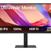 LG UltraWide 34U650A-B - LED-skærm - kurvet - 34"" - 3440 x 1440 UWQHD @ 100 Hz - IPS - 300 cd/m² - 1000:1 - HDR10 - 5 ms - HDMI, DisplayPort, USB-C - højtalere