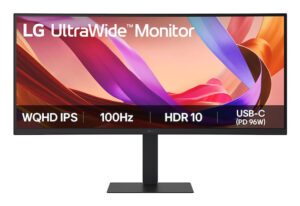 LG UltraWide 34U650A-B - LED-skærm - kurvet - 34"" - 3440 x 1440 UWQHD @ 100 Hz - IPS - 300 cd/m² - 1000:1 - HDR10 - 5 ms - HDMI, DisplayPort, USB-C - højtalere