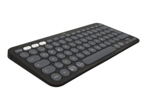 Logitech Pebble 2 Combo - Sæt med mus og tastatur - trådløs - Bluetooth LE - QWERTY - US International - tonalt hvidt - Billede 4