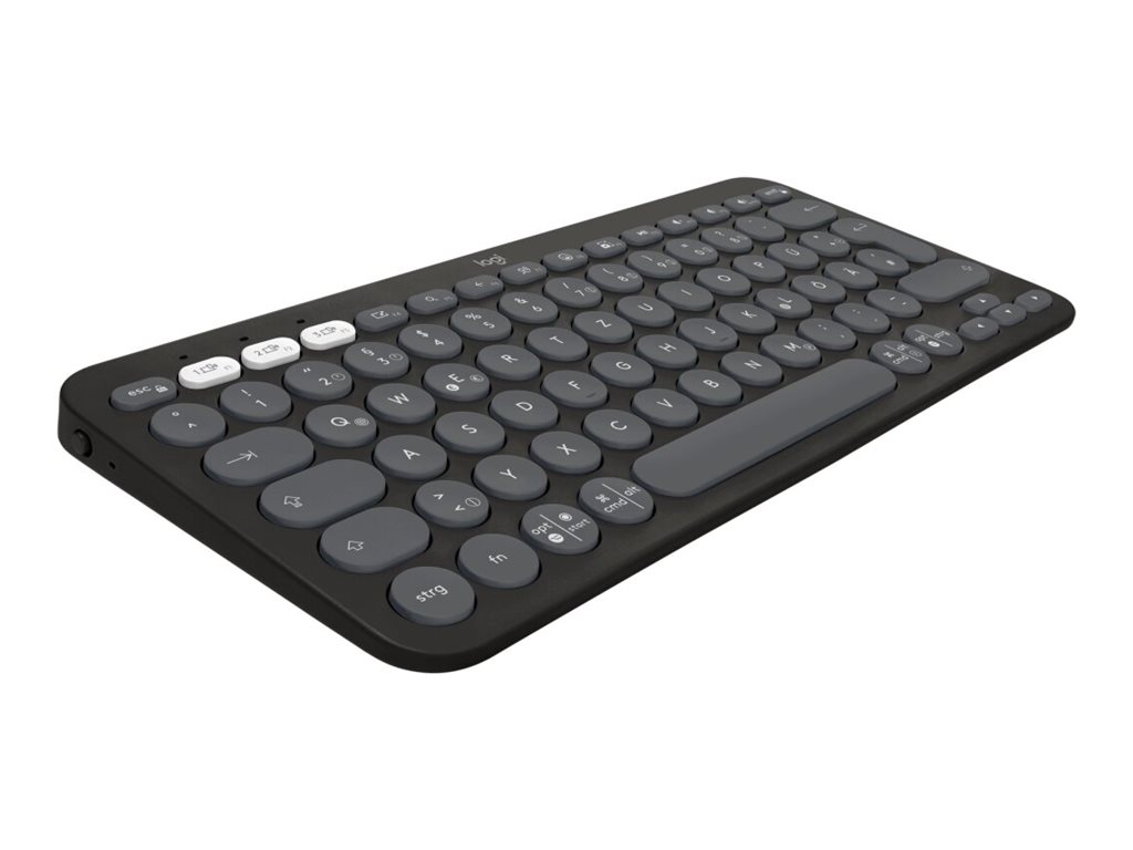 Logitech Pebble 2 Combo - Sæt med mus og tastatur - trådløs - Bluetooth LE - QWERTY - US International - tonalt hvidt - Billede 4