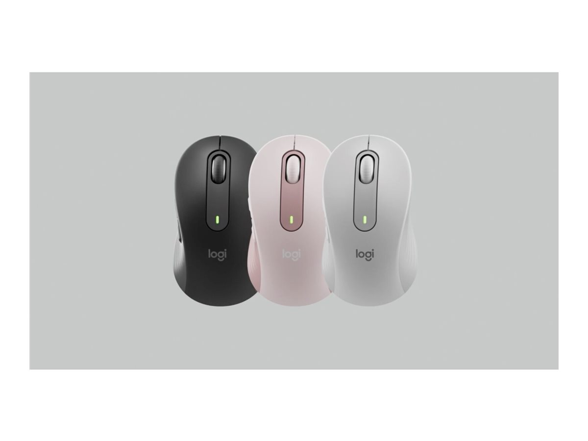 Logitech Signature M650 - Mus - optisk - 5 knapper - trådløs - Bluetooth, 2.4 GHz - Logitech Logi Bolt USB-modtager - rose - Billede 4