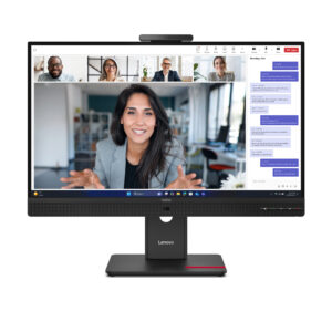 Lenovo ThinkVision T24-4v - LED-skærm - 23.8"" (23.8"" til at se) - 1920 x 1080 Full HD (1080p) @ 120 Hz - IPS - 250 cd/m² - 1500:1 - 4 ms - HDMI, VGA, DisplayPort, USB-C - højtalere - formørkelsessort