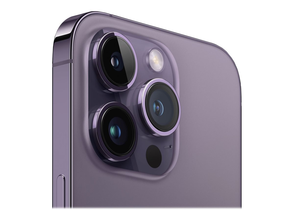 Apple iPhone 14 Pro - 5G smartphone - dual-SIM / Intern hukommelse 128 GB - OLED-skærm - 6.1"" - 2556 x 1179 pixels (120 Hz) - 3x bagkamera 48 MP, 12 MP, 12 MP - front camera 12 MP - dyb purpur - Preowned Grade B - Billede 3