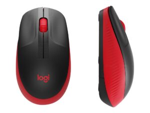 Logitech M190 - Mus - optisk - 3 knapper - trådløs - trådløs modtager (USB) - rød - Billede 2
