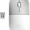 HP Z3700 - Mus - trådløs - 2.4 GHz - trådløs modtager (USB) - hvid keramik