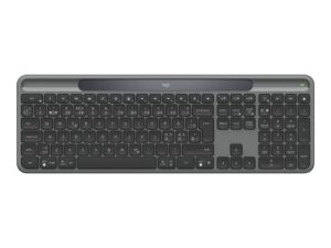 Logitech Signature Slim Solar+ K980&nbsp- Tastatur - trådløs - solcelle - Bluetooth/Logi Bolt - QWERTY - Nordic - grafit