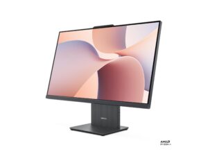 Lenovo IdeaCentre AIO 27AKP10 F0JE - Alt-i-én med monitorstander - Ryzen 5 220 / op til 4.9 GHz - RAM 16 GB - SSD 512 GB - NVMe - Radeon 740M - Bluetooth 5.3, IEEE 802.11ax (Wi-Fi 6) - Win 11 Home - skærm: LED 27"" 1920 x 1080 (Full HD) - tastatur: engelsk - luna-grå