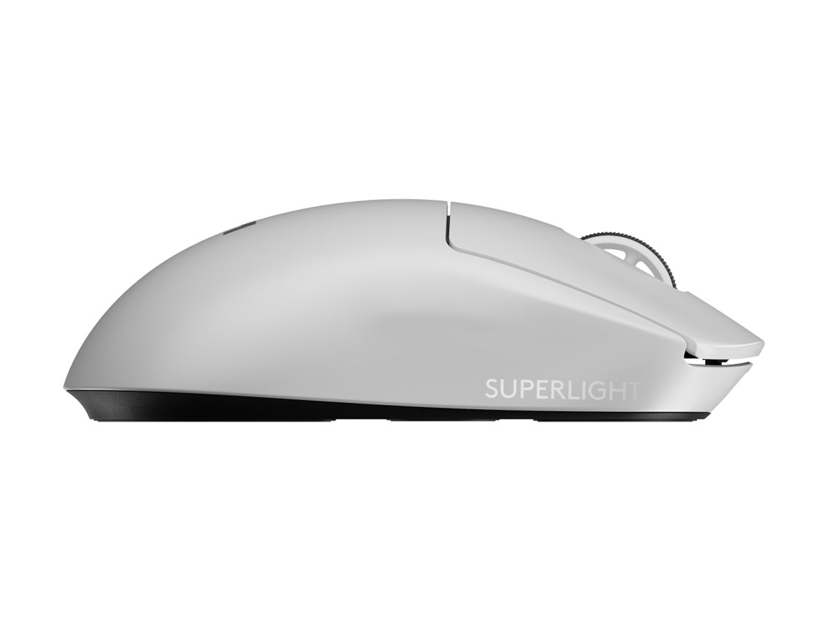 Logitech G PRO X SUPERLIGHT 2 - Mus - gaming - optisk - 5 knapper - trådløs - 2.4 GHz - USB Logitech LIGHTSPEED-modtager - hvid - Billede 3