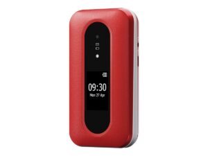 DORO Leva L30 - 4G funktionstelefon - RAM 64 MB / Intern hukommelse 128 MB - microSD slot - LCD display (TFT) - 320 x 240 pixels (60 Hz) - rear camera 2 MP - rød/hvid - Billede 4