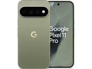 Google Pixel 11 Pro - 5G smartphone - dual-SIM - RAM 12 GB / Intern hukommelse 256 GB - OLED display - 6.3"" - 1280 x 2856 pixels (120 Hz) - 3x bagkamera 50 MP, 48 MP, 48 MP - front camera 42 MP - olivengrøn