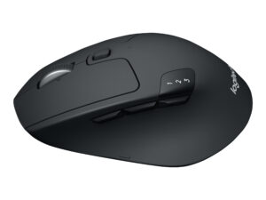 Logitech M720 Triathlon - Mus - højrehåndet - optisk - 7 knapper - trådløs - Bluetooth, 2.4 GHz - trådløs modtager (USB)