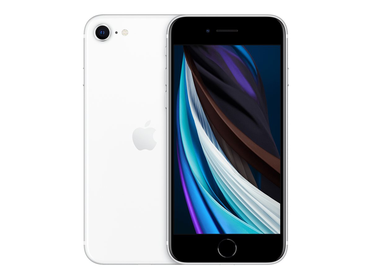 Apple iPhone SE (2. generation) - 4G smartphone - dual-SIM / Intern hukommelse 128 GB - LCD-skærm - 4.7"" - 1334 x 750 pixels - rear camera 12 MP - front camera 7 MP - hvid - Preowned Grade C