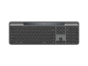 Logitech Signature Slim Solar+ K980 for Business - Tastatur - full size - trådløs - Bluetooth LE, USB-C - QWERTY - US International - tastkontakt: sakseskalibratorer - grafit - Billede 4