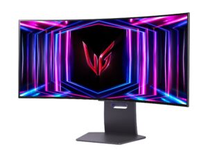 LG UltraGear 34GS95QE-B - OLED-monitor - gaming - kurvet - 34"" (33.9"" til at se) - 3440 x 1440 UWQHD @ 240 Hz - 275 cd/m² - 1500000:1 - DisplayHDR 400 True Black - 0.03 ms - 2xHDMI, DisplayPort