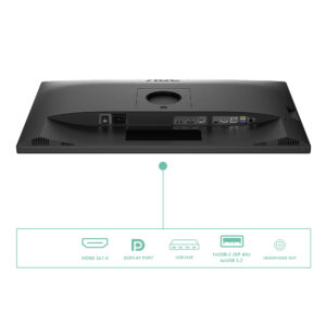 AOC Pro-line Q27P3CW - LED-skærm - 27"" - 2560 x 1440 QHD @ 75 Hz - IPS - 350 cd/m² - 1000:1 - 4 ms - 2xHDMI, DisplayPort, USB-C - højtalere - sort - Billede 4