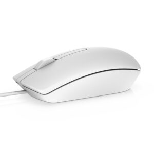 DELL MS116 mus Ambidextrous USB Type-A Optisk 1000 dpi Wired Mouse - MS116 - White