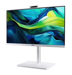 Acer Aspire C 24 C24A-GRPL - Alt-i-én Core 5 120U / op til 5 GHz - RAM 16 GB - SSD 512 GB - Intel Graphics - Gigabit Ethernet, IEEE 802.11ax (Wi-Fi 6), Bluetooth - Win 11 Home - skærm: LED 23.8"" 1920 x 1080 (Full HD) @ 120 Hz - hvid - Billede 3