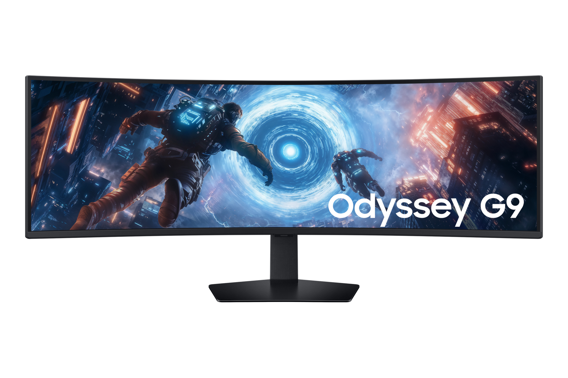 Samsung Odyssey G9 S49FG912EU - G91F Series - LED-skærm - gaming - kurvet - 49"" - 5120 x 1440 Dual Quad HD @ 144 Hz - VA - 350 cd/m² - 2500:1 - DisplayHDR 600 - 1 ms - 2xHDMI, DisplayPort - sort