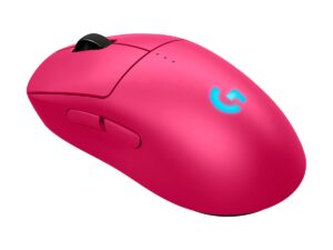 Logitech G PRO 2 - Mus - gaming - højre- og venstrehåndet - optisk - 8 knapper - trådløs, kablet - USB, 2.4 GHz - USB Logitech LIGHTSPEED-modtager - pink - Billede 3
