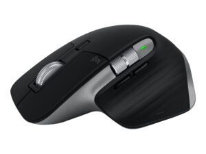 Logitech Master Series MX Master 3S for Mac - Mus - ergonomisk - optisk - 7 knapper - trådløs - Bluetooth, 2.4 GHz - space grey - for Apple MacBook