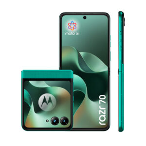 Motorola RAZR 70 - 5G smartphone - dual-SIM - RAM 8 GB / Intern hukommelse 256 GB - OLED display - 6.9"" - 2640 x 1080 pixels (120 Hz) - 2x bagkameraer 50 MP, 50 MP - front camera 32 MP - pantone sportsgrøn - Billede 3