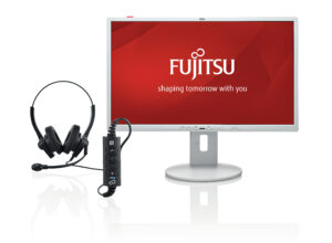 Fujitsu B22-8 WE Neo - Business Line - LED-skærm - 22"" - 1680 x 1050 WSXGA+ - TN - 250 cd/m² - 1000:1 - 5 ms - DVI-D, VGA, DisplayPort - højtalere - grå marmor - for Celsius J550, J580, M770, R970, W580 ESPRIMO D538/E94, D738/E94, D958, P558, Q958 - Billede 3