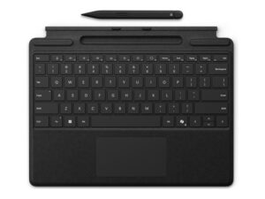 Microsoft Surface Pro Flex Keyboard - Tastatur - med trackpad, accelerometer, Surface Slim Pen 2 opbevaring og opladningsbakke - sort - med Slim Pen 2 - for Surface Pro