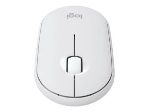 Logitech Pebble Mouse 2 M350s - Mus - optisk - 3 knapper - trådløs - Bluetooth 5.2 LE - tonalt hvidt - Billede 2