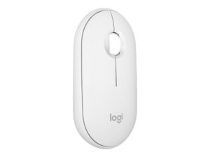 Logitech Pebble Mouse 2 M350s - Mus - optisk - 3 knapper - trådløs - Bluetooth 5.2 LE - tonalt hvidt - Billede 4