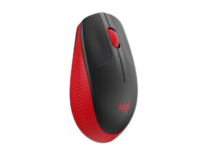 Logitech M190 - Mus - optisk - 3 knapper - trådløs - trådløs modtager (USB) - rød