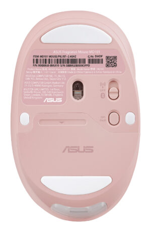 ASUS Fragrance MD101 - Mus - optisk - 4 knapper - trådløs - Bluetooth, 2.4 GHz - rosaklyde - Billede 5