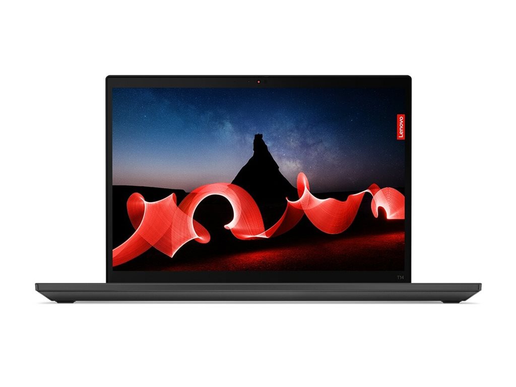 Lenovo ThinkPad T14 Gen 4 21HD - 180° hængselsdesign - Intel Core i7 - 1355U / op til 5 GHz - Win 11 Pro - Intel Iris Xe Graphics - 16 GB RAM - 512 GB SSD TCG Opal Encryption 2, NVMe - 14"" IPS 1920 x 1200 - Gigabit Ethernet - Wi-Fi 6E, Bluetooth - tordensort - kbd: nordisk (dansk/finsk/norsk/svensk) - New Open Box