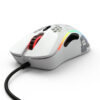 Glorious Gaming Model D-. Formfaktor: Højre hånd. Bevægelsesdetekteringsteknologi: Optisk, Enhedsgrænseflade: USB Type-A, Bevægelsesopløsning: 12000 dpi, Responstid: 1 ms, Knapper type: Trykte knapper, Antal knapper: 6, Rulle type: Hjul, Acceleration (maks.): 50 G. Strømkilde: Kabel. Produktfarve: Hvid