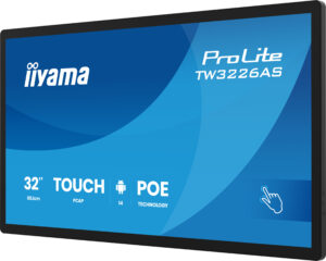 iiyama TW3226AS-B3P skilte display Kiosk design 80 cm (31.5") LED Wi-Fi 430 cd/m² Fuld HD Sort Berøringsskærm Indbygget processer Android 24/7 - Billede 3