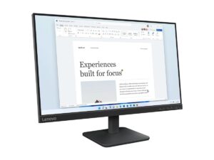 Lenovo L24-41 - LED-skærm - 24"" (23.8"" til at se) - 1920 x 1080 Full HD (1080p) @ 100 Hz - IPS - 250 cd/m² - 1300:1 - 4 ms - HDMI, VGA - ravnsort - Billede 2