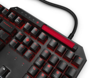 OMEN by HP Sequencer - Tastatur - bagbelyst - USB - Pan Nordic - tastkontakt: blå kontakt - Billede 5