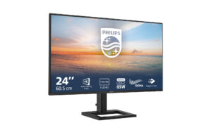 Philips 24E1N1300AE - LED-skærm - 24"" (23.8"" til at se) - 1920 x 1080 Full HD (1080p) @ 100 Hz - IPS - 1300:1 - 1 ms - HDMI, USB-C - højtalere - sort med tekstur - Billede 2