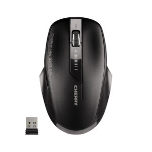 CHERRY MW 2310 2.0 - Mus - højre- og venstrehåndet - optisk - 6 knapper - trådløs - RF, 2.4 GHz - trådløs modtager (USB) - sort