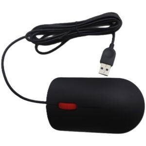 Lenovo Calliope 3 - Mus - højre- og venstrehåndet - optisk - 3 knapper - kablet - USB - sort