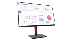 Lenovo ThinkVision T32p-30 - LED-skærm - 31.5"" - 3840 x 2160 4K - IPS - 350 cd/m² - 1000:1 - HDR10 - 4 ms - HDMI, DisplayPort, USB-C - ravnsort - Billede 3