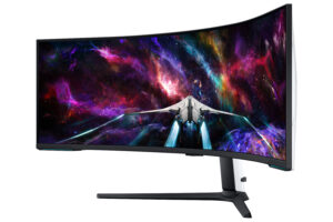 Samsung Odyssey Neo G9 S57CG952NU - G95NC Series - QLED-monitor - gaming - kurvet - 57"" - 7680 x 2160 Dual UHD @ 240 Hz - VA - 1000 cd/m² - 1000000:1 - DisplayHDR 1000 - 1 ms - 3xHDMI, DisplayPort - sort, hvid - Billede 4