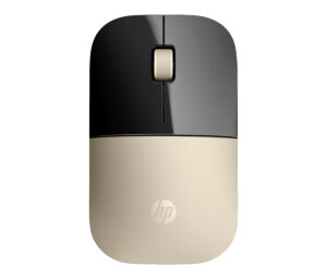 HP Z3700 - Mus - blå LED - trådløs - 2.4 GHz - trådløs modtager (USB) - guld