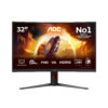 AOC Gaming C32G4Z - LED-skærm - gaming - kurvet - 32"" (31.5"" til at se) - 1920 x 1080 Full HD (1080p) @ 240 Hz - VA - 3500:1 - HDR10 - 0.3 ms - HDMI, DisplayPort - højtalere - sort, rød