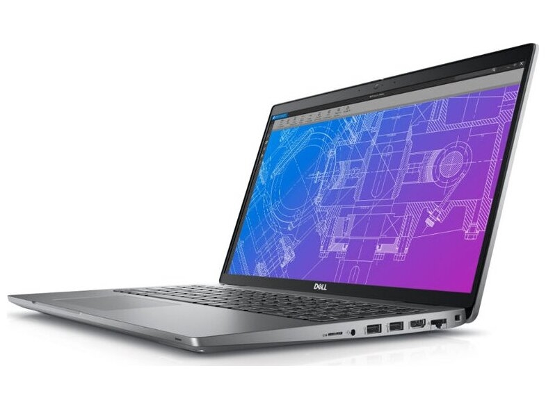 Dell Precision 3571 - 15.6" - i7-12800H / op til 4.8 GHz - 32 GB - 512 GB SSD - Intel Iris Xe Graphics / NVIDIA Quadro T600 - Windows 11 Pro - Gigabit Ethernet - Wi-Fi 6E, Bluetooth - Titan Grå - Dansk-Keyboard - Preowned Grade A - Billede 3