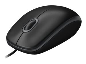 Logitech B100 - Mus - højre- og venstrehåndet - optisk - 3 knapper - kablet - USB - sort - Billede 4