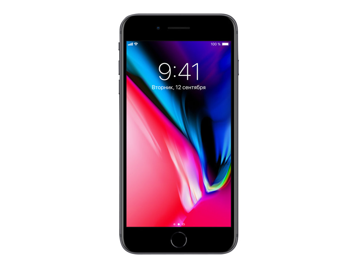 Apple iPhone 8 Plus - 4G smartphone / Intern hukommelse 64 GB - LCD-skærm - 5.5"" - 1920 x 1080 pixels - 2x bagkameraer 12 MP, 12 MP - front camera 7 MP - space grey - Preowned Grade B