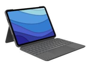 Logitech Combo Touch - Tastatur og folio-kasse - med trackpad - bagbelyst - Apple Smart connector - QWERTY - Pan Nordic - oxford-grå - for Apple 11-inch iPad Pro (1. generation, 2. generation, 3. generation)